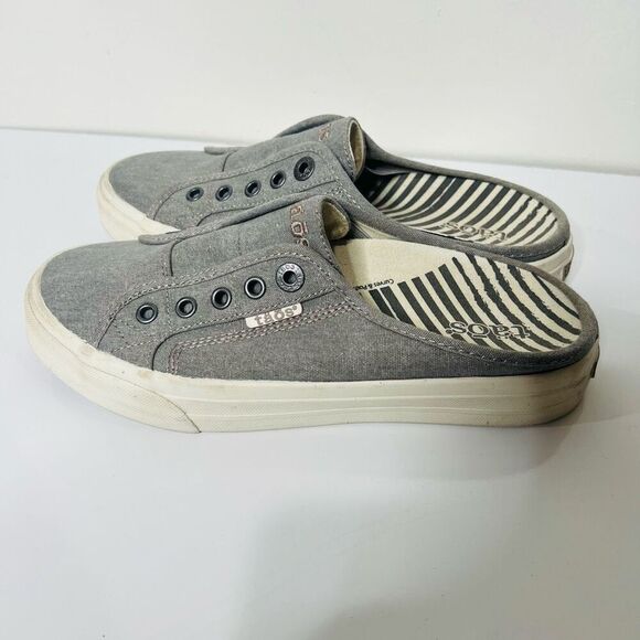 Taos EZ-Soul Gray Slip On Sneaker Mule Sz 7.5 - Picture 1 of 8